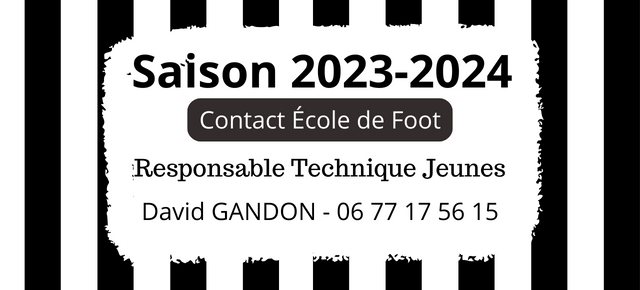 Saison 2023-2024 – École de foot (masculins – féminines)
